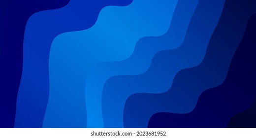 Light BLUE vector layout with curves. Colorful abstract illustration with gradient curves. Pattern for websites, landing pages.