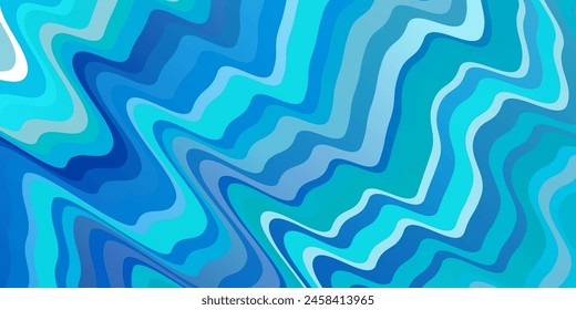 Light BLUE vector layout with curves. Colorful illustration, which consists of curves. Pattern for websites, landing pages.
