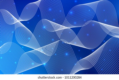 Light BLUE vector layout with festival confetti.