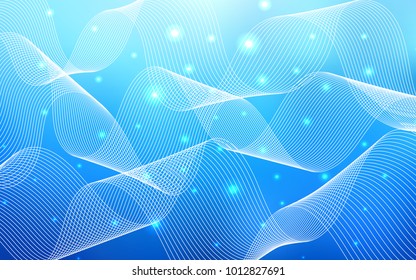 Light BLUE vector layout with festival confetti. Confetti on blurred abstract background with colorful gradient. Beautiful design for your business advert of anniversary.