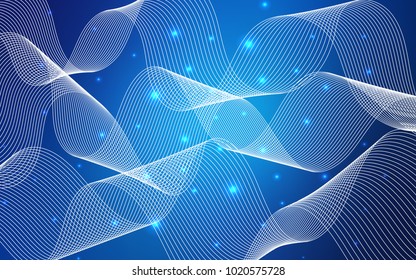 Light BLUE vector layout with festival confetti. Blurred decorative design in anniversary style with confetti. The pattern can be used for carnival, festival leaflets.