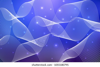 Light BLUE vector layout with festival confetti. Confetti on blurred abstract background with colorful gradient. Beautiful design for your business advert of anniversary.