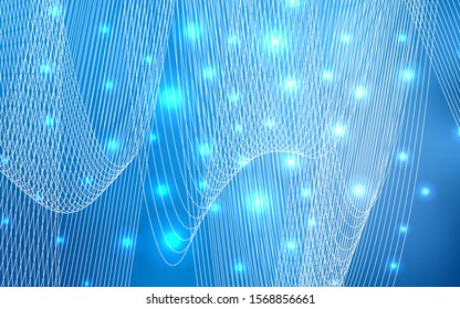 Light BLUE vector layout with festival confetti. Blurred decorative design in anniversary style with confetti. New design for ad, poster, banner of your Party.