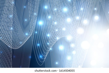 Light BLUE vector layout with festival confetti. Blurred decorative design in anniversary style with confetti. The pattern can be used for birthday gifts, congratulations.