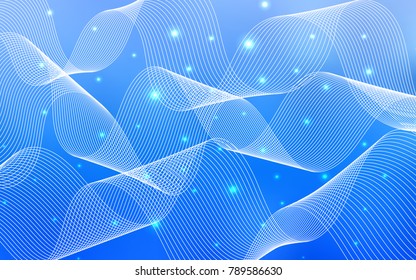 Light BLUE vector layout with festival confetti. Confetti on blurred abstract background with colorful gradient. Beautiful design for your business advert of anniversary.