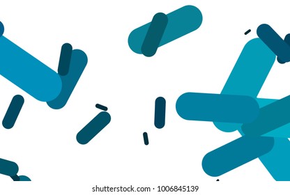 Light BLUE vector layout with flat lines. Decorative shining illustration with lines on abstract template. Smart design for your business advert.