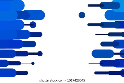 Light BLUE vector layout with flat lines. Blurred decorative design in simple style with lines. Smart design for your business advert.