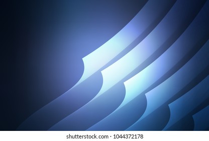 Light BLUE vector layout with flat lines. Shining colored illustration with sharp stripes. The pattern for ad, booklets, leaflets.