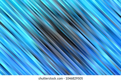 Light BLUE vector layout with flat lines. Modern geometrical abstract illustration with staves. The pattern can be used for websites.