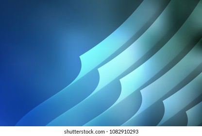 Light BLUE vector layout with flat lines. Blurred decorative design in simple style with lines. The pattern for ad, booklets, leaflets.