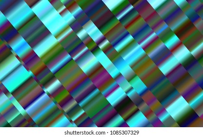 Light BLUE vector layout with flat lines. Lines on blurred abstract background with gradient. The pattern can be used for busines ad, booklets, leaflets