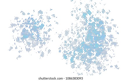 Light BLUE vector layout with flat lines. Shining colored illustration with narrow lines. The pattern can be used for busines ad, booklets, leaflets