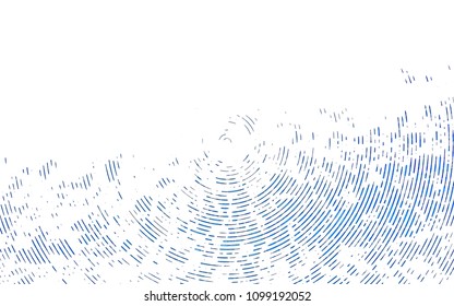 Light BLUE vector layout with flat lines. Modern geometrical abstract illustration with staves. The pattern can be used for busines ad, booklets, leaflets