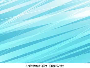 Light BLUE vector layout with flat lines. Decorative shining illustration with lines on abstract template. The pattern can be used as ads, poster, banner for commercial.