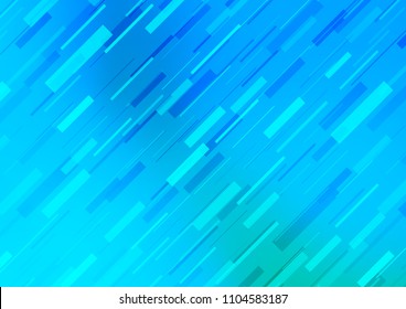 Light BLUE vector layout with flat lines. Decorative shining illustration with lines on abstract template. The pattern can be used as ads, poster, banner for commercial.