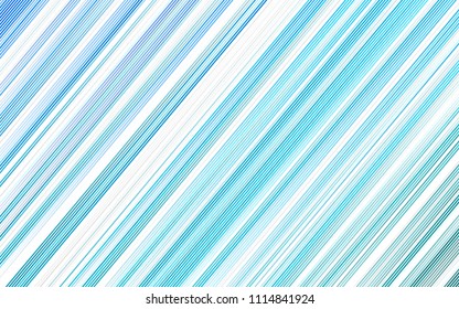 Light BLUE vector layout with flat lines. Lines on blurred abstract background with gradient. Best design for your ad, poster, banner.