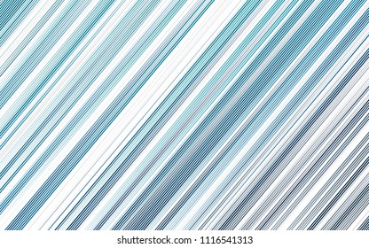 Light BLUE vector layout with flat lines. Modern geometrical abstract illustration with staves. The pattern can be used for websites.