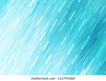 Light BLUE vector layout with flat diagonal lines. Lines on blurred abstract background with gradient. Best design for your ad, poster, banner.