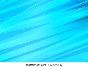 Light BLUE vector layout with flat lines. Lines on blurred abstract background with gradient. The pattern can be used for busines ad, booklets, leaflets