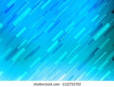 Light BLUE vector layout with flat lines. Glitter abstract illustration with colored sticks. The template can be used as a background.