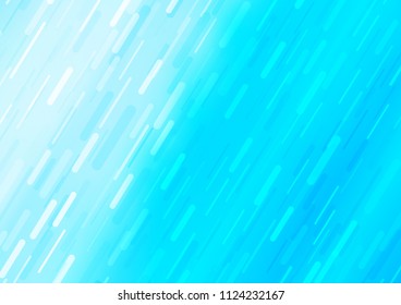 Light BLUE vector layout with flat lines. Decorative shining illustration with lines on abstract template. The pattern can be used for busines ad, booklets, leaflets
