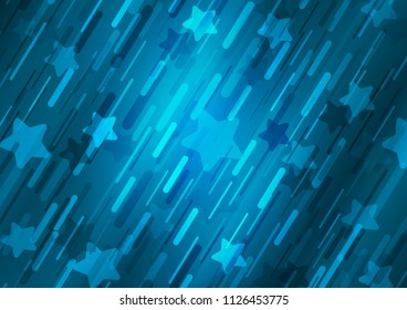 Light BLUE vector layout with flat lines. Blurred decorative design in simple style with lines. The pattern can be used for websites.