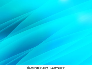 Light BLUE vector layout with flat lines. Lines on blurred abstract background with gradient. The pattern can be used for websites.