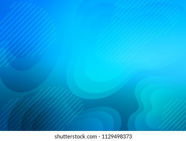 Light BLUE vector layout with flat lines. Glitter abstract illustration with colored sticks. The pattern can be used as ads, poster, banner for commercial.