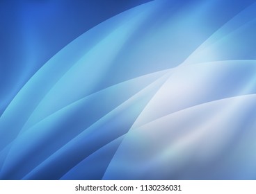 Light BLUE vector layout with flat lines. Lines on blurred abstract background with gradient. The pattern can be used as ads, poster, banner for commercial.