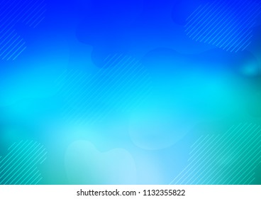 Light BLUE vector layout with flat lines. Shining colored illustration with narrow lines. The pattern can be used for busines ad, booklets, leaflets