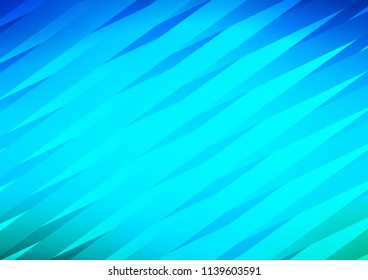 Light BLUE vector layout with flat lines. Decorative shining illustration with lines on abstract template. The pattern can be used for websites.