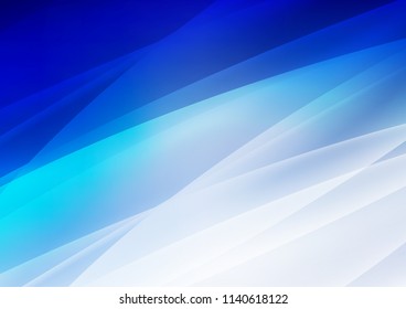 Light BLUE vector layout with flat lines. Modern geometrical abstract illustration with staves. The pattern can be used for busines ad, booklets, leaflets