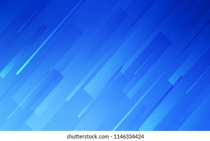 Light BLUE vector layout with flat lines. Lines on blurred abstract background with gradient. Pattern for ads, posters, banners.
