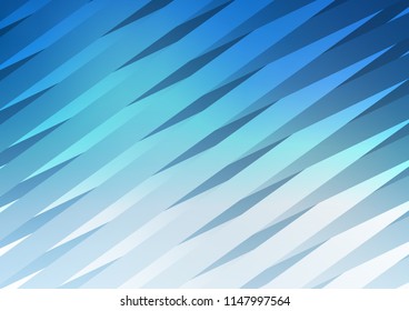 Light BLUE vector layout with flat lines. Blurred decorative design in simple style with lines. Smart design for your business advert.