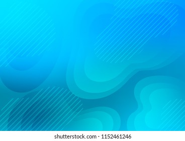 Light BLUE vector layout with flat lines. Shining colored illustration with narrow lines. The template can be used as a background.