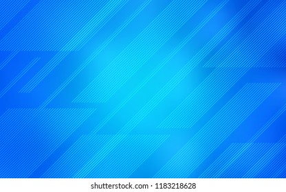 Light BLUE vector layout with flat lines. Decorative shining illustration with lines on abstract template. Best design for your ad, poster, banner.