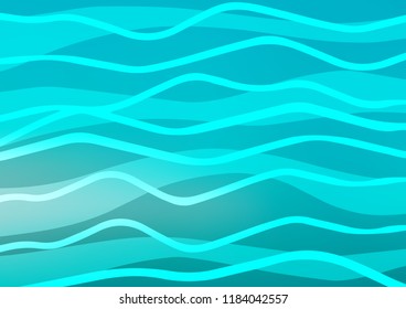 Light BLUE vector layout with flat lines. Lines on blurred abstract background with gradient. The template can be used as a background.