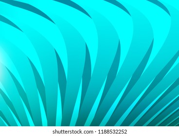 Light BLUE vector layout with flat lines. Decorative shining illustration with lines on abstract template. The pattern can be used as ads, poster, banner for commercial.