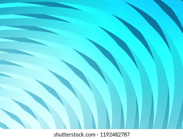 Light BLUE vector layout with flat lines. Decorative shining illustration with lines on abstract template. Best design for your ad, poster, banner.