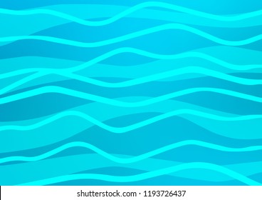 Light BLUE vector layout with flat lines. Modern geometrical abstract illustration with staves. The pattern can be used as ads, poster, banner for commercial.