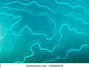 Light BLUE vector layout with flat lines. Lines on blurred abstract background with gradient. Best design for your ad, poster, banner.