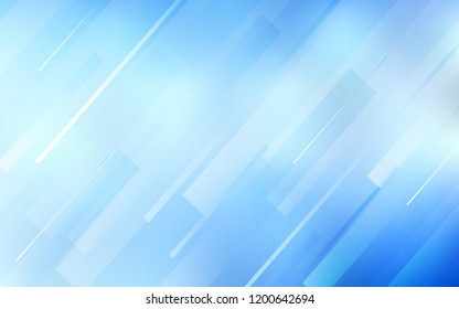 Light BLUE vector layout with flat lines. Lines on blurred abstract background with gradient. Pattern for ads, posters, banners.