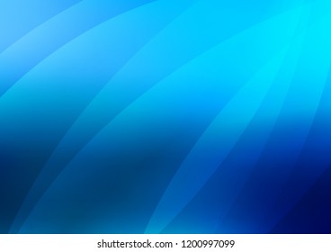 Light BLUE vector layout with flat lines. Decorative shining illustration with lines on abstract template. The pattern can be used for busines ad, booklets, leaflets