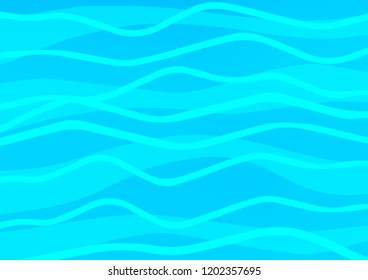 Light BLUE vector layout with flat lines. Lines on blurred abstract background with gradient. Smart design for your business advert.