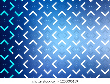 Light BLUE vector layout with flat lines. Decorative shining illustration with lines on abstract template. The pattern can be used for websites.