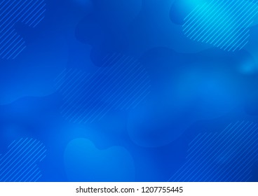 Light BLUE vector layout with flat lines. Lines on blurred abstract background with gradient. The pattern can be used for websites.
