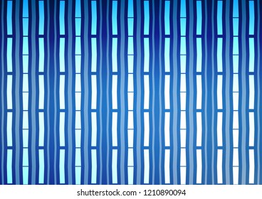 Light BLUE vector layout with flat lines. Decorative shining illustration with lines on abstract template. The pattern can be used as ads, poster, banner for commercial.