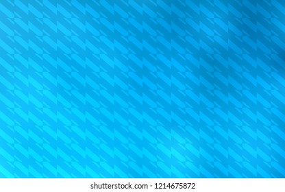 Light BLUE vector layout with flat lines. Shining colored illustration with sharp stripes. Smart design for your business advert.