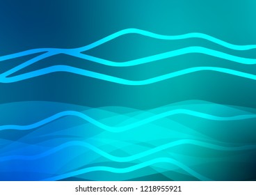 Light BLUE vector layout with flat lines. Blurred decorative design in simple style with lines. The template can be used as a background.