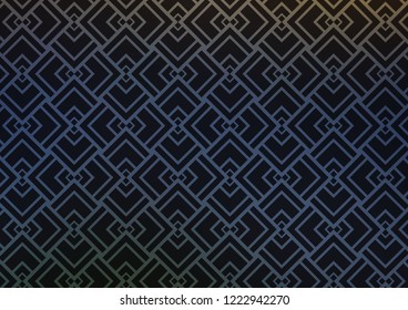 Light BLUE vector layout with flat lines. Lines on blurred abstract background with gradient. Backdrop for TV commercials.
